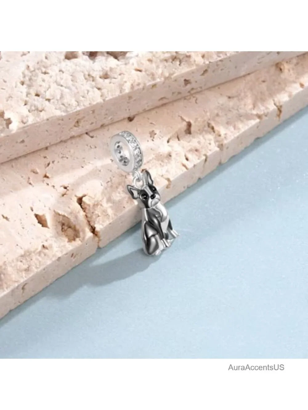 Bichon Frise/Schnauzer/Boston Terrier Dog Charms S925 Sterling Silver Charm for